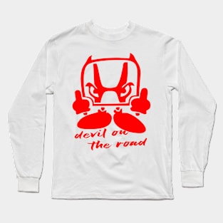 Devil on the road honda Long Sleeve T-Shirt